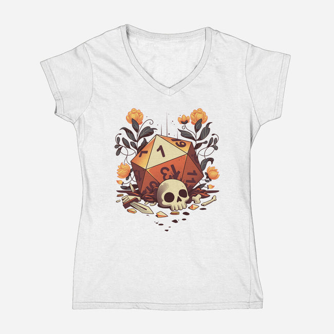 Fatal Roll-womens v-neck tee-Snouleaf