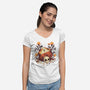Fatal Roll-womens v-neck tee-Snouleaf