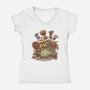 April Showers Bring Strange Flowers-womens v-neck tee-kg07