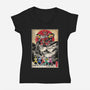 Rangers In Japan Woodblock-womens v-neck tee-DrMonekers
