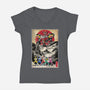 Rangers In Japan Woodblock-womens v-neck tee-DrMonekers
