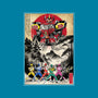 Rangers In Japan Woodblock-none removable cover w insert throw pillow-DrMonekers