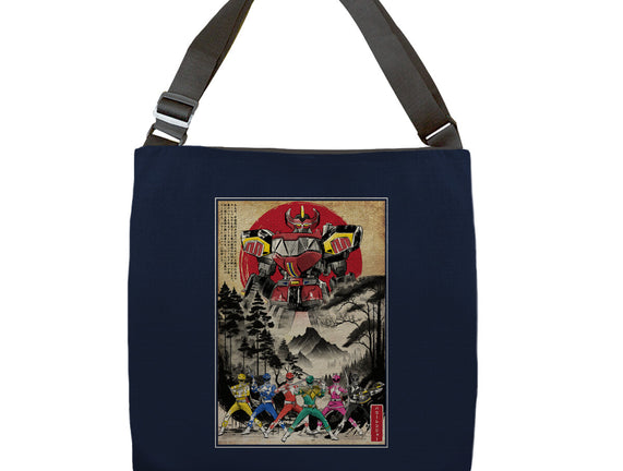Rangers In Japan Woodblock