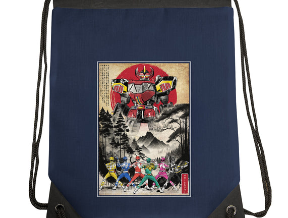 Rangers In Japan Woodblock