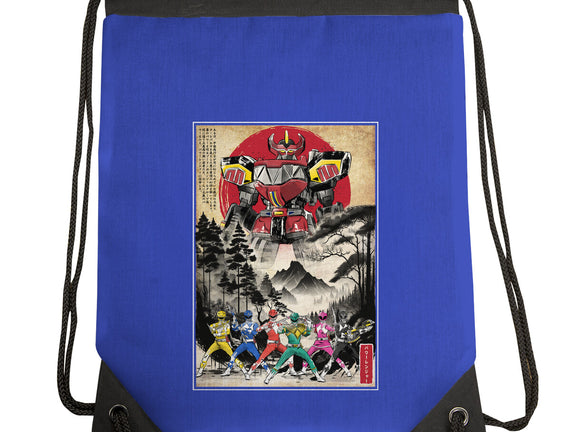 Rangers In Japan Woodblock