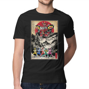 Rangers In Japan Woodblock