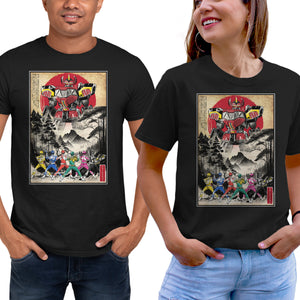 Rangers In Japan Woodblock
