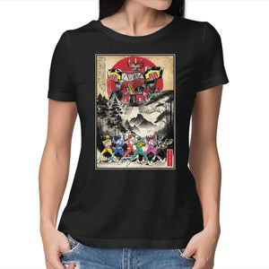 Rangers In Japan Woodblock