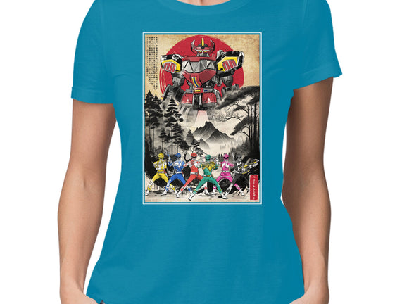 Rangers In Japan Woodblock