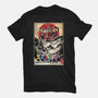 Rangers In Japan Woodblock-womens fitted tee-DrMonekers