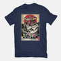 Rangers In Japan Woodblock-womens fitted tee-DrMonekers