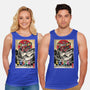 Rangers In Japan Woodblock-unisex basic tank-DrMonekers