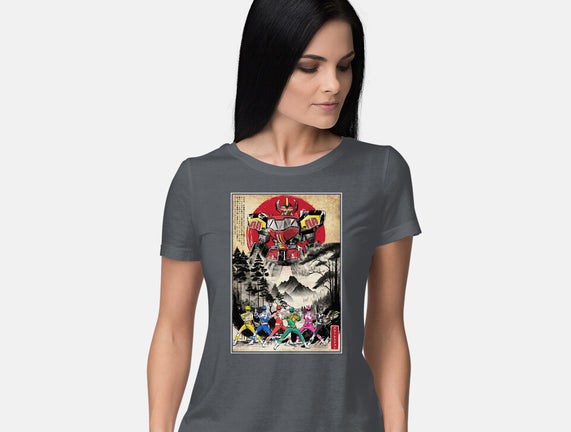 Rangers In Japan Woodblock