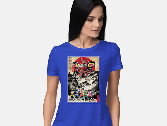 Rangers In Japan Woodblock