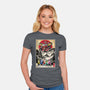 Rangers In Japan Woodblock-womens fitted tee-DrMonekers