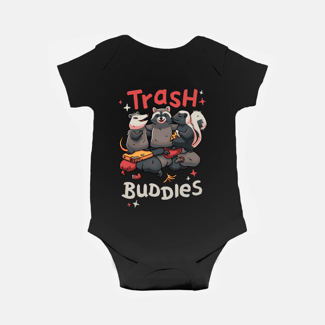 Trash Buddies-baby basic onesie-Geekydog