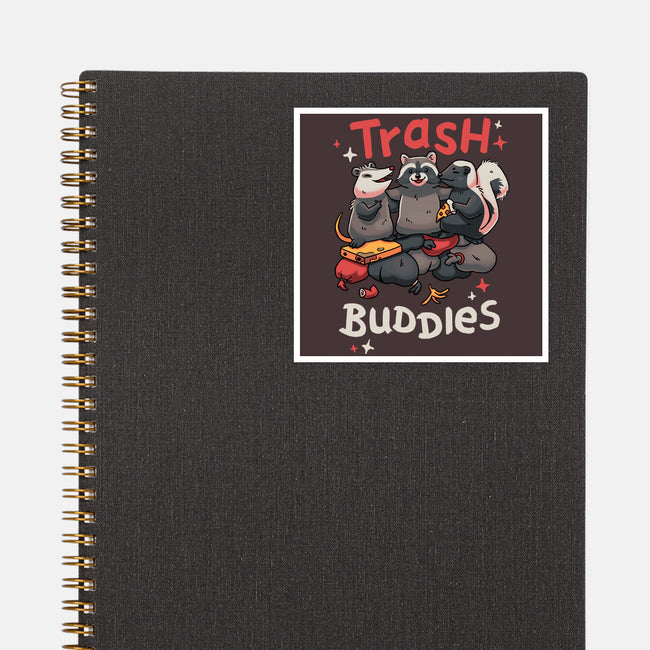 Trash Buddies-none glossy sticker-Geekydog