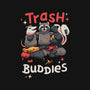 Trash Buddies-womens off shoulder sweatshirt-Geekydog