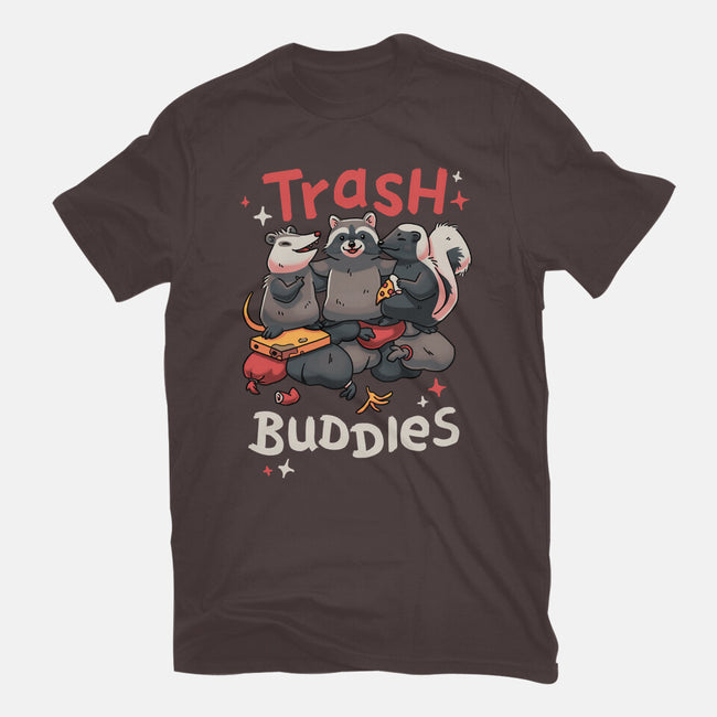 Trash Buddies-womens basic tee-Geekydog