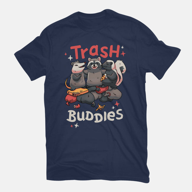 Trash Buddies-womens basic tee-Geekydog