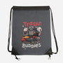 Trash Buddies-none drawstring bag-Geekydog