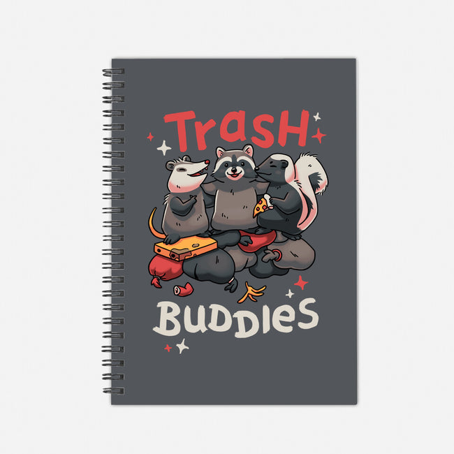 Trash Buddies-none dot grid notebook-Geekydog
