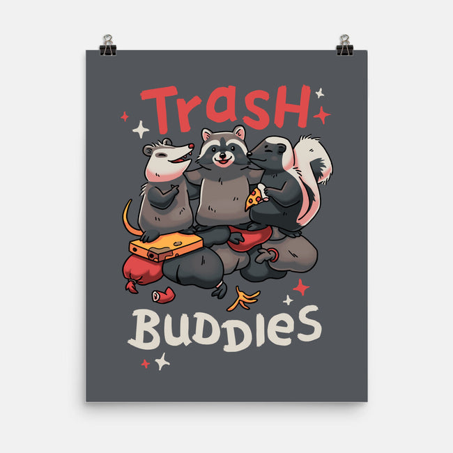 Trash Buddies-none matte poster-Geekydog