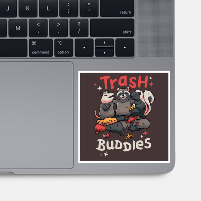 Trash Buddies-none glossy sticker-Geekydog