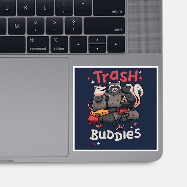 Trash Buddies-none glossy sticker-Geekydog