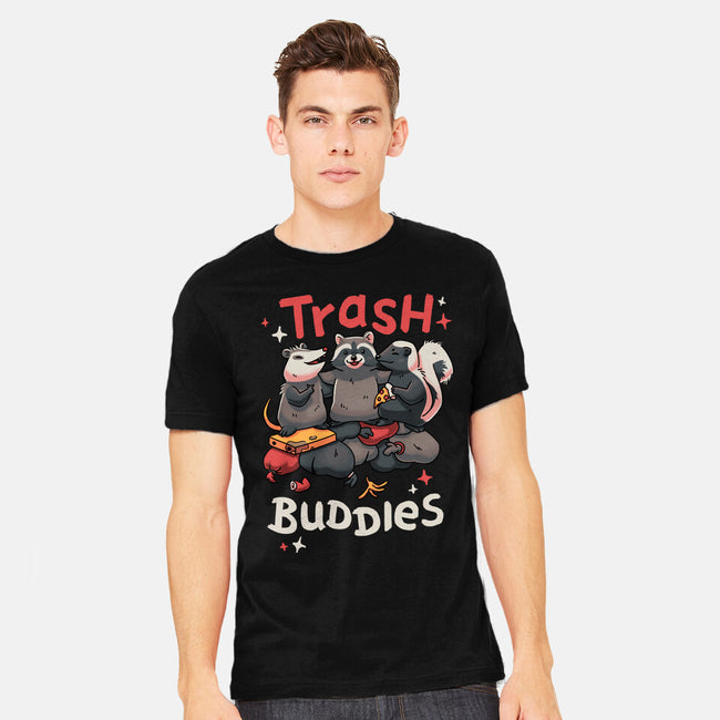 Trash Buddies-mens heavyweight tee-Geekydog