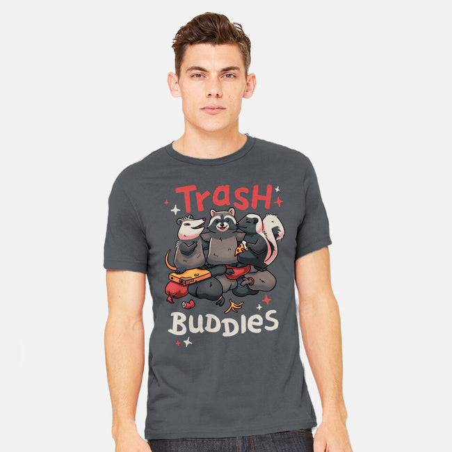 Trash Buddies-mens heavyweight tee-Geekydog
