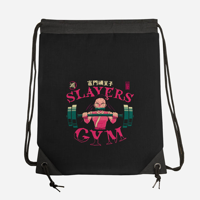 Nezuko Slayers Gym-none drawstring bag-teesgeex