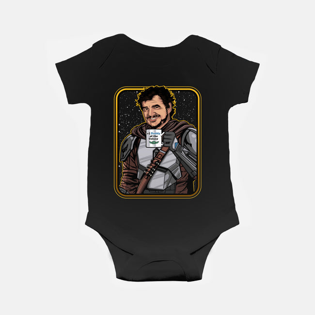 Daddy Of The Galaxy-baby basic onesie-Diegobadutees