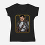 Daddy Of The Galaxy-womens v-neck tee-Diegobadutees
