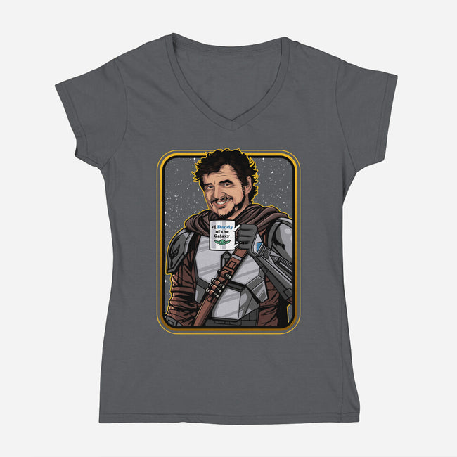 Daddy Of The Galaxy-womens v-neck tee-Diegobadutees