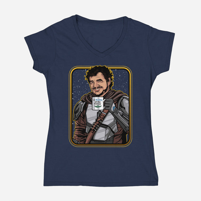 Daddy Of The Galaxy-womens v-neck tee-Diegobadutees