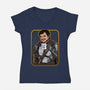 Daddy Of The Galaxy-womens v-neck tee-Diegobadutees