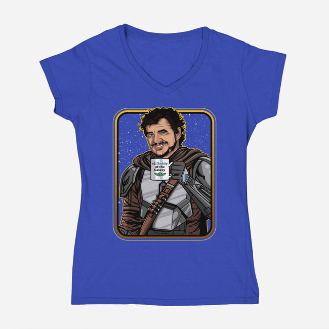 Daddy Of The Galaxy-womens v-neck tee-Diegobadutees