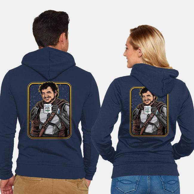Daddy Of The Galaxy-unisex zip-up sweatshirt-Diegobadutees