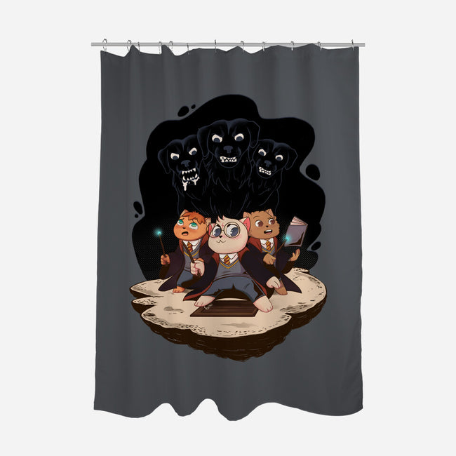 Catty Potter-none polyester shower curtain-jacnicolauart