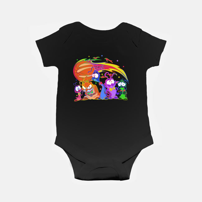 Nerdluck Galaxy-baby basic onesie-Millersshoryotombo