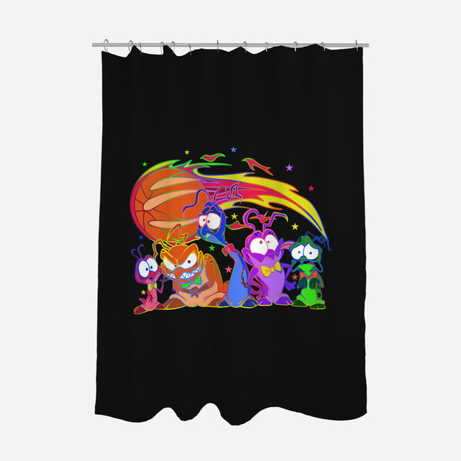 Nerdluck Galaxy-none polyester shower curtain-Millersshoryotombo