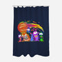 Nerdluck Galaxy-none polyester shower curtain-Millersshoryotombo