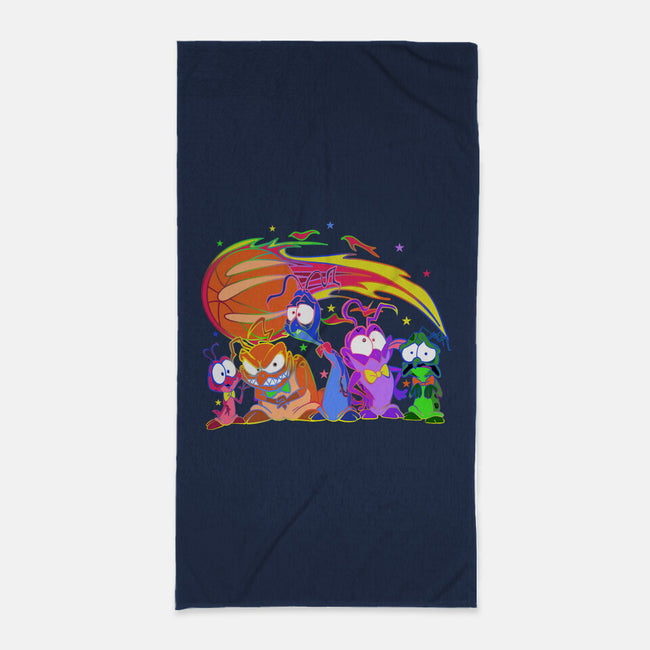 Nerdluck Galaxy-none beach towel-Millersshoryotombo
