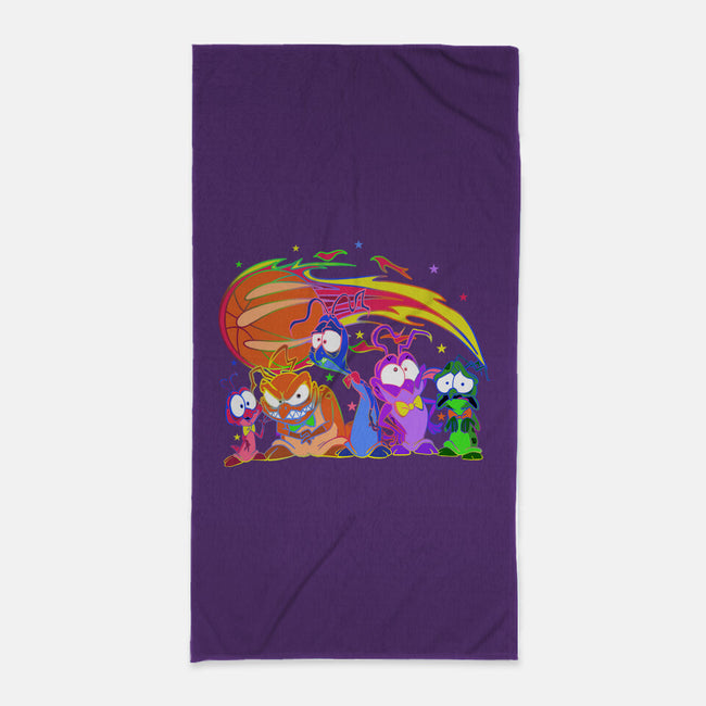 Nerdluck Galaxy-none beach towel-Millersshoryotombo