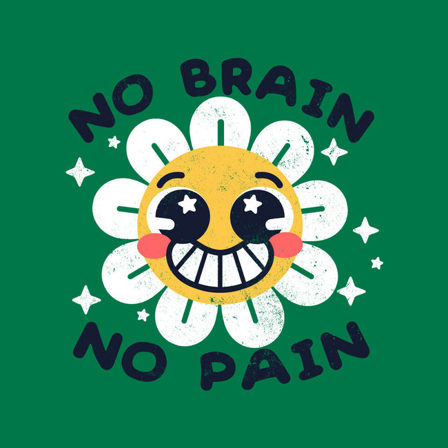 No Brain No Pain-none beach towel-NemiMakeit