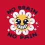 No Brain No Pain-none polyester shower curtain-NemiMakeit