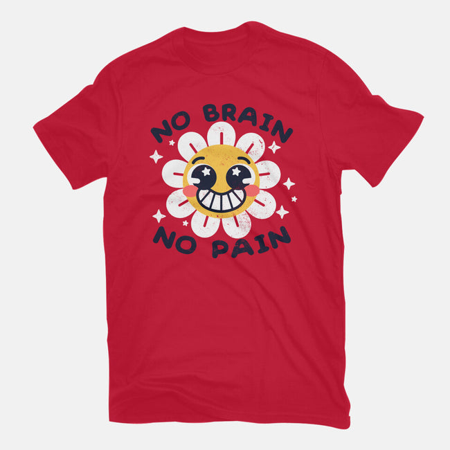No Brain No Pain-womens fitted tee-NemiMakeit