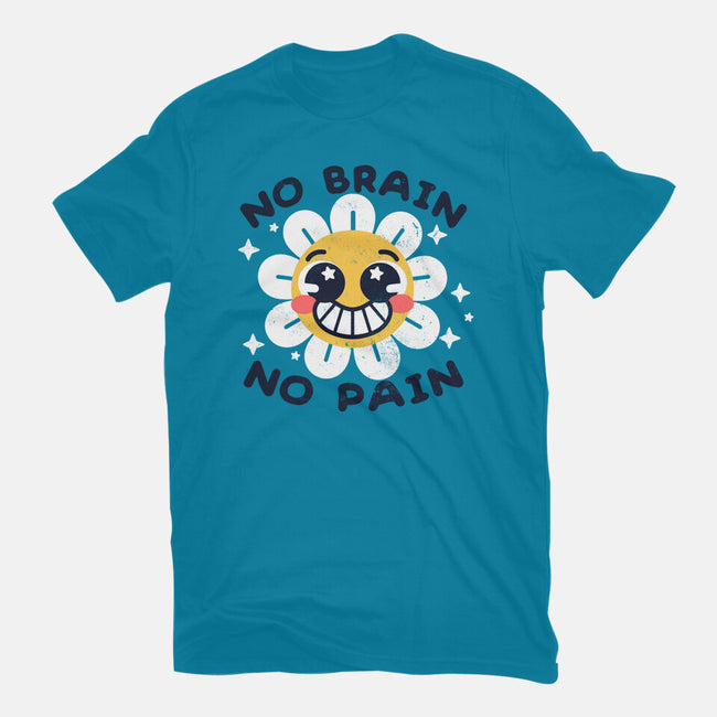 No Brain No Pain-womens fitted tee-NemiMakeit