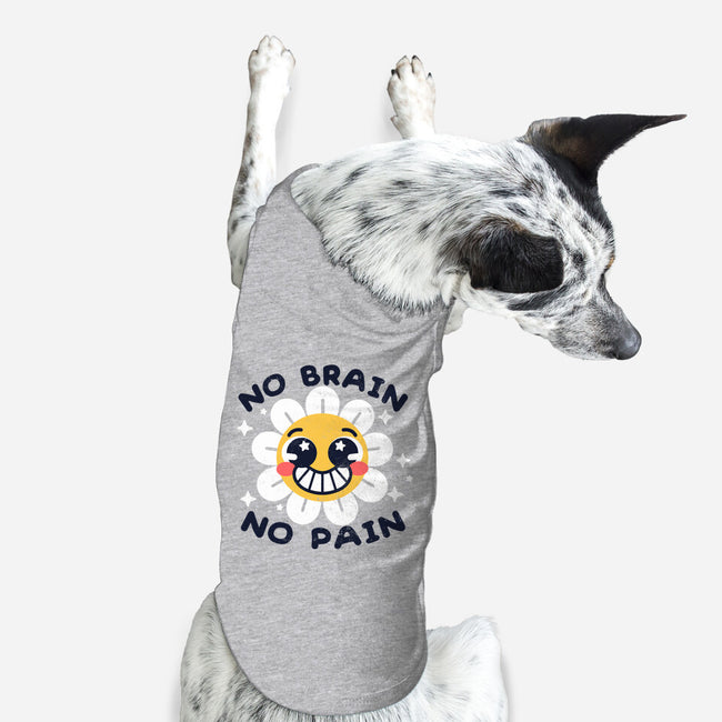 No Brain No Pain-dog basic pet tank-NemiMakeit